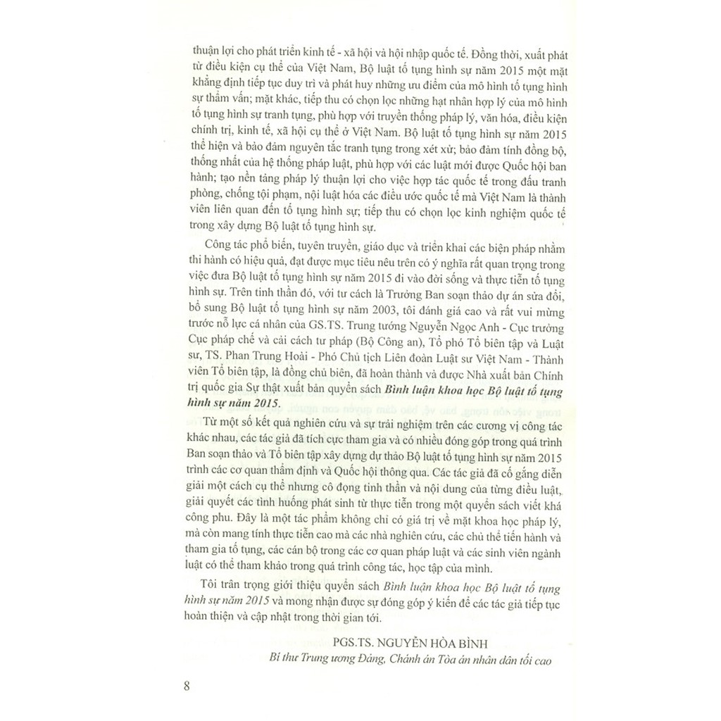 Sách - Bình Luận Khoa Học - Bộ Luật Tố Tụng Hình Sự Năm 2015 | BigBuy360 - bigbuy360.vn