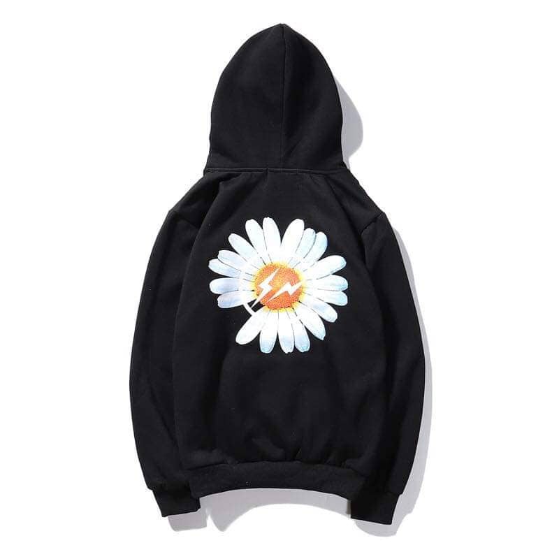 ÁO HOODIE form rộng HOA CÚC G-DRAGON unisex - Áo hoodie nam nữ vải thun nỉ bông đẹp mùa đông Tết 2020