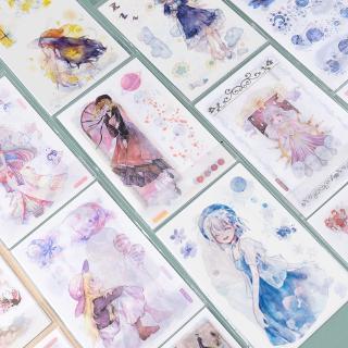 Hình dán xinh xắn dễ thương dùng trang trí sổ lưu niệm