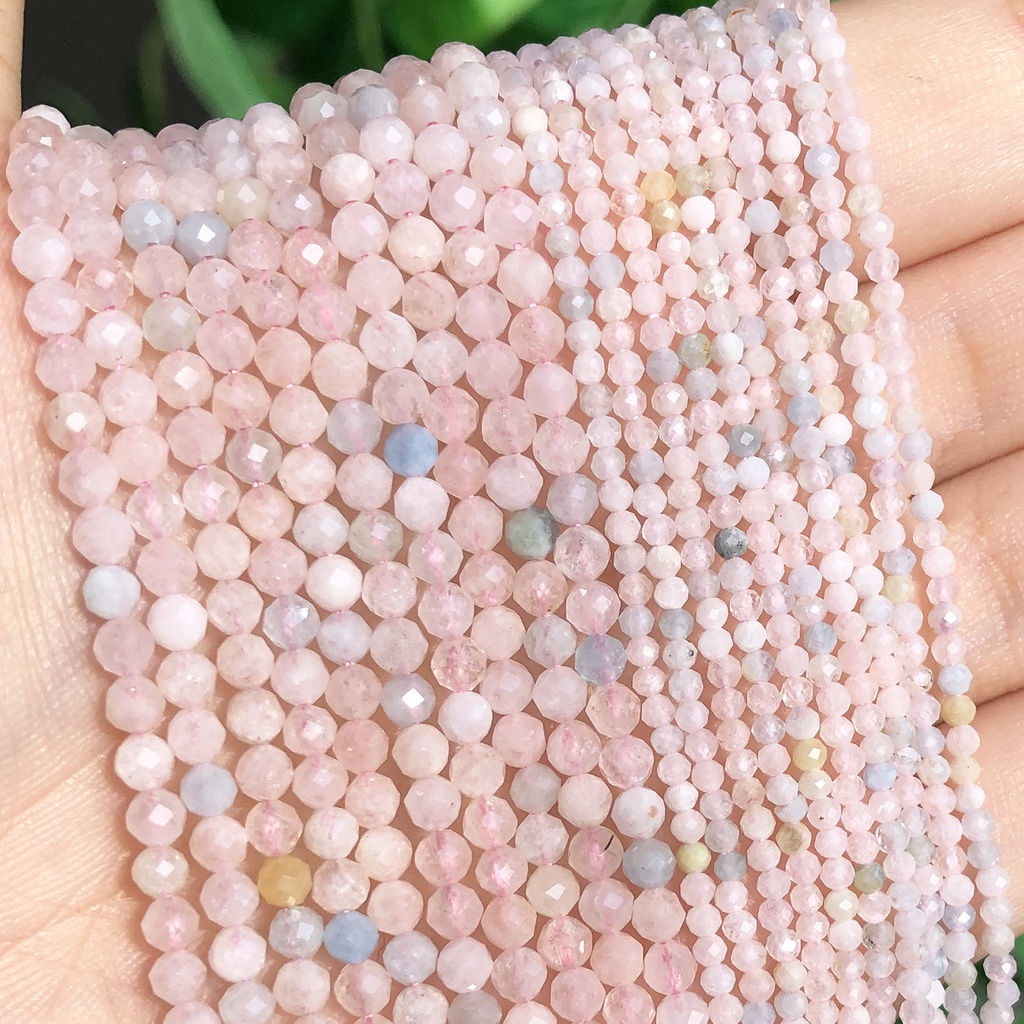 Chuỗi Hạt Đá Tự Nhiên Nhiều Màu Sắc 2 3mm Dùng Làm Trang Sức diy