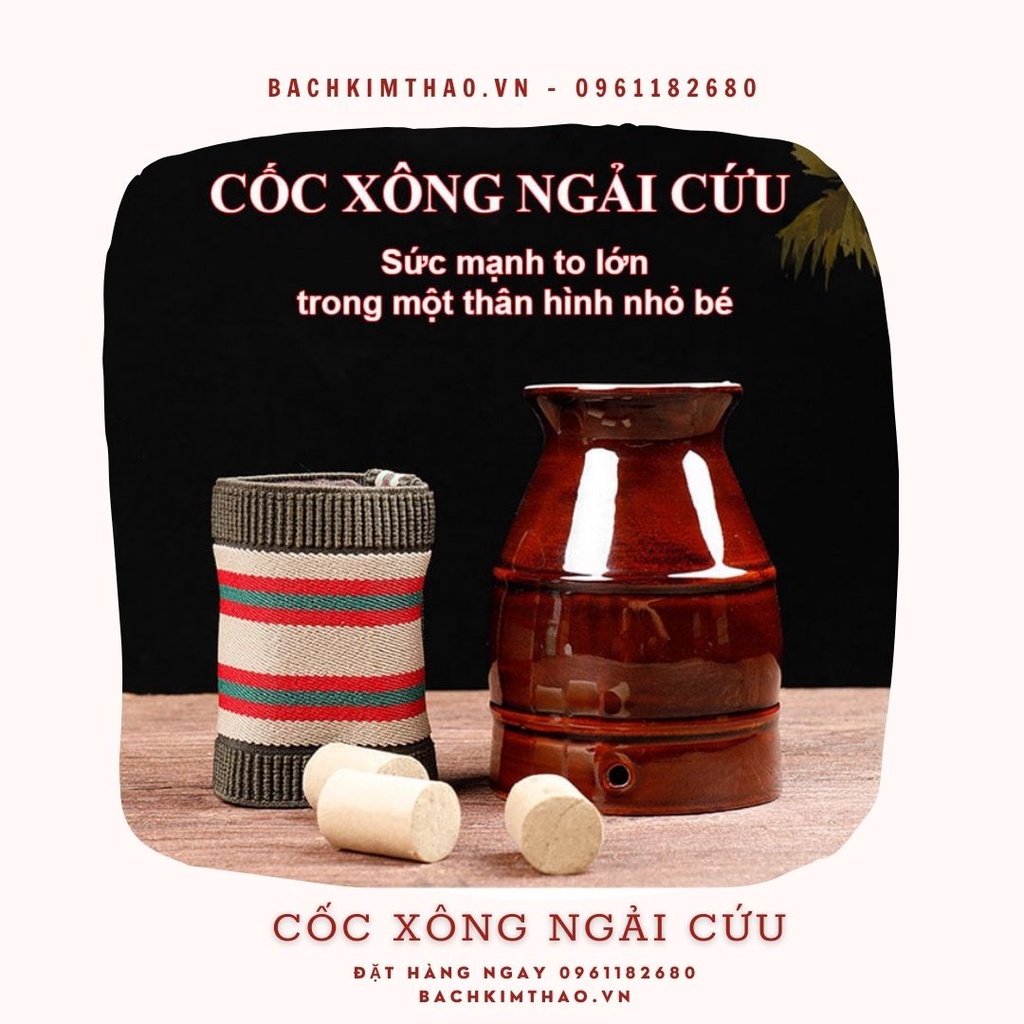 Cốc xông ngải cứu Bách Kim Thảo gói 2