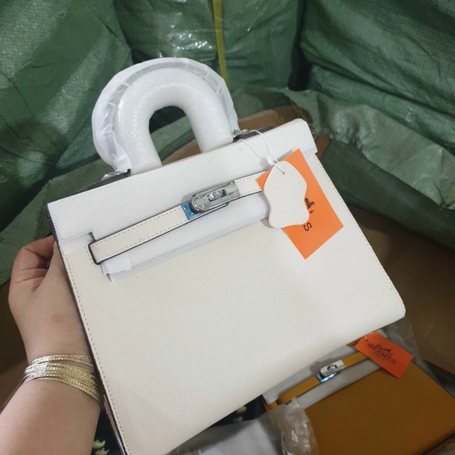 Túi chữ hm kelly sz 25 tặng kèm khăn