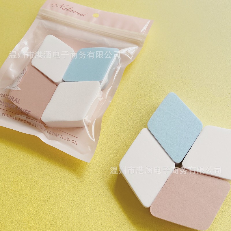 Combo 4 Bông mút trang điểm sắc màu tán kem nền siêu mướt giá rẻ LALAMEI