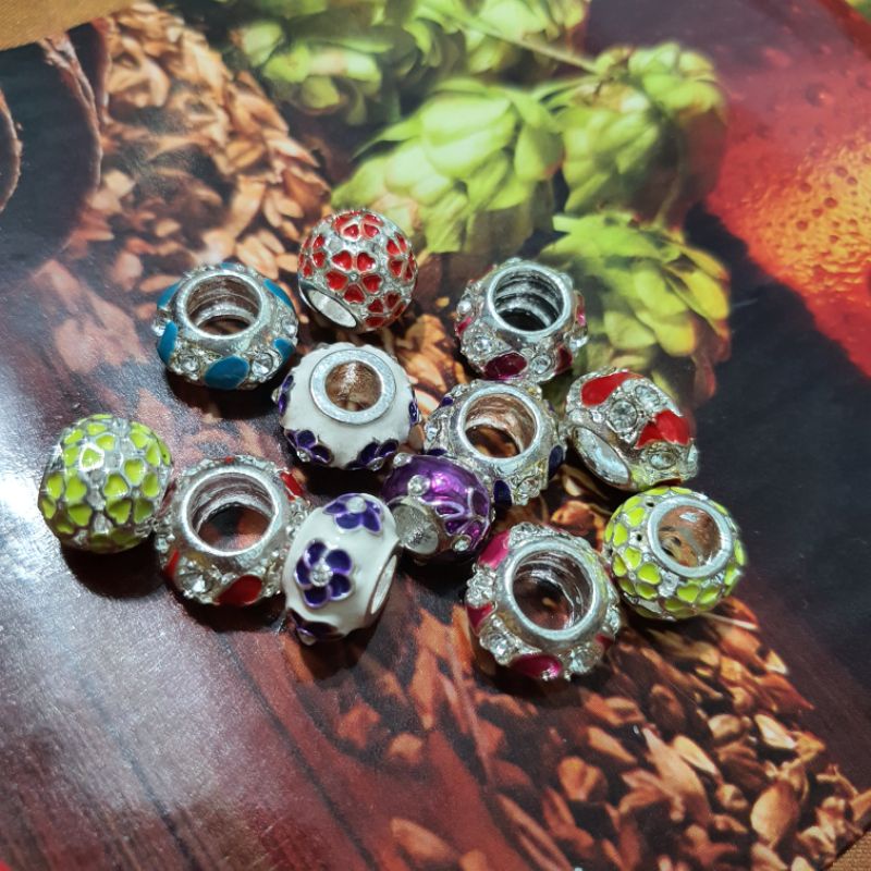 Charm resin mạ bạc