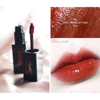 Son ysl vinyl 416 đỏ gạch fullsize fullox