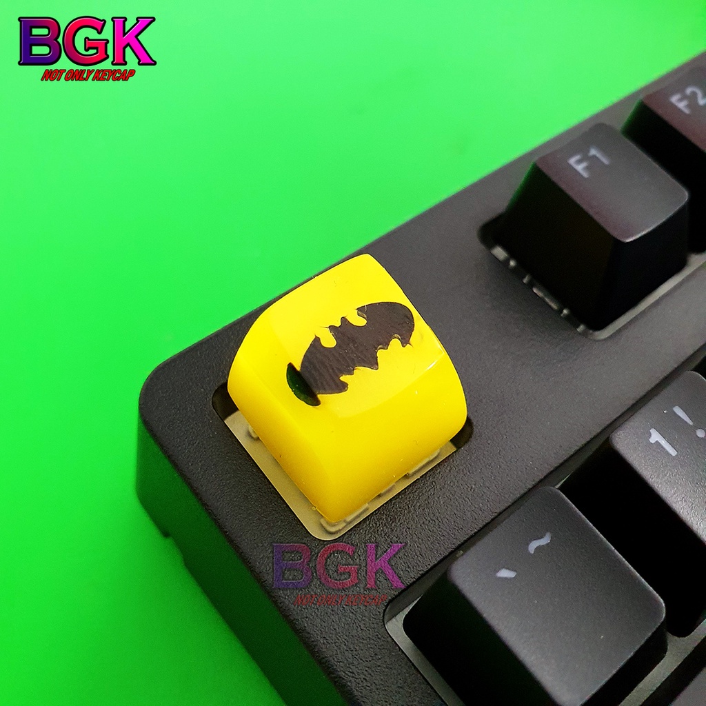 Keycap Lẻ hình LOGO Batman DC SA profile ( keycap resin độc lạ )( Keycap Artisan )