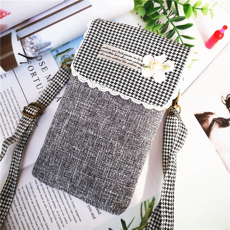 Hàng Mới Về Mới Túi Đựng Điện Thoại / Tiền Xu / Điện Thoại Bằng Vải Cotton Lanh Siêu Nhẹ Tiện Dụng