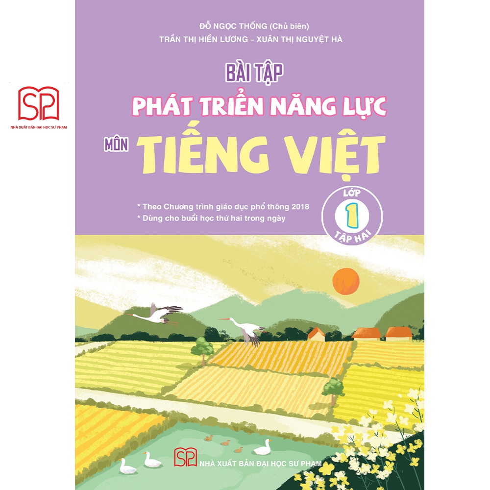 Sách - Combo 4 cuốn Bài tập phát triển năng lực Lớp 1 môn Toán, Tiếng Việt (tập 1,2) - NXB Đại học Sư Phạm