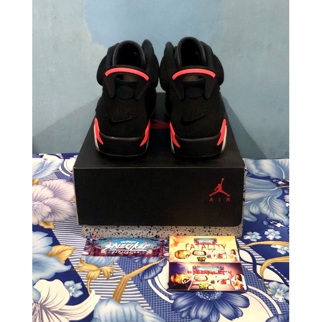 'Giày Cổ Cao' Nike Air Jordan 6 Retro Black Infrared