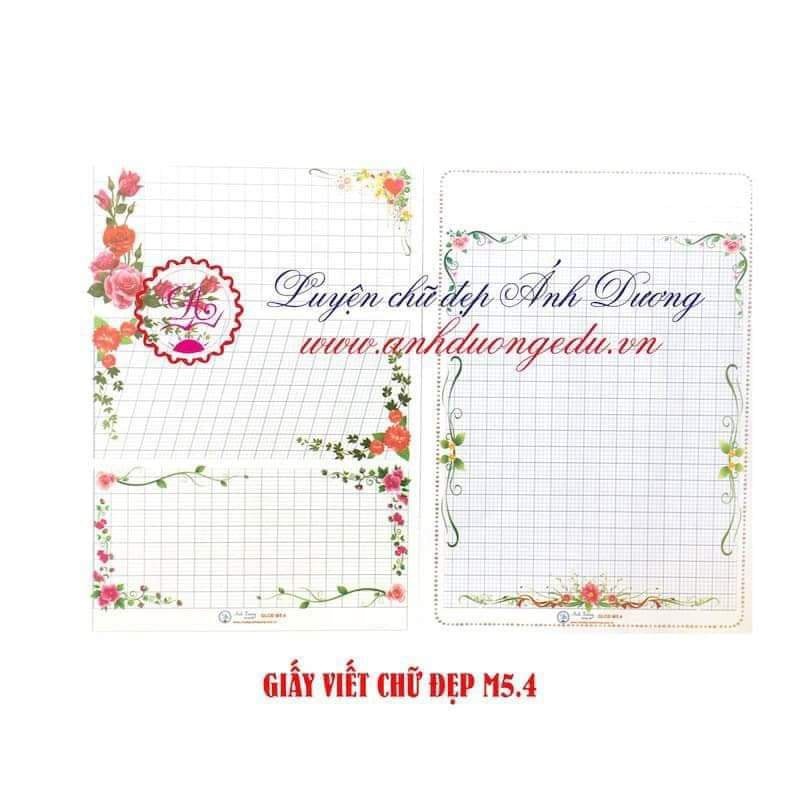Combo 20 tờ Giấy hoa Ánh Dương 4 ô li 2,5x2,5mm