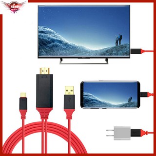 Cáp MHL Type-c ra HDMI dài 2m - cho Samsung Galaxy S8, S9, S10 và Note 8, Note 9, Note 10