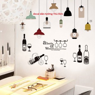 Decal dán tường combo trang trí