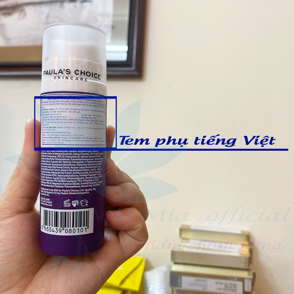 Tinh Chất 1% Retinol Paula Choice Làm Mờ Nám Và Nếp Nhăn Paula’s Choice Clinical 1% Retinol Treatment 30 ml