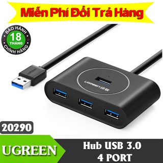 Bộ chia USB 3.0 ra 4 cổng dài 0.3m - Hub USB 3.0 Chính Hãng Ugreen 20290-20291