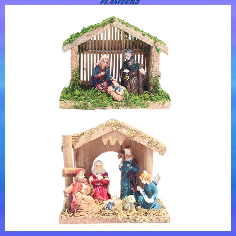 Mô hình tượng chúa Jesus Manger trang trí giáng sinh