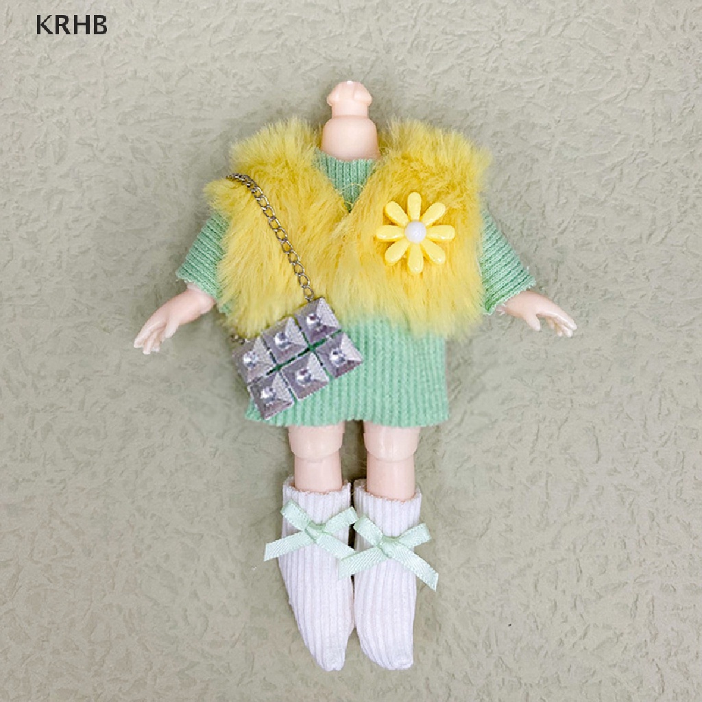 Bộ Đồng Phục Thời Trang Cho Búp Bê 16-17cm Ob11 1 / 8 Bjd Mới