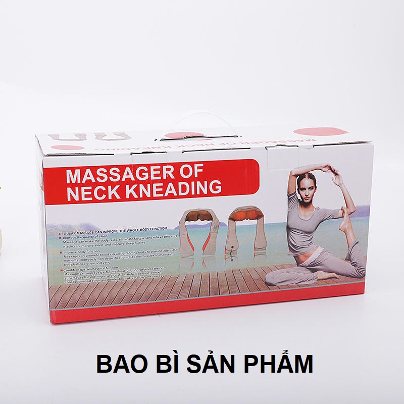 Máy massage đa năng hồng ngoại, 4 nút điều khiển dùng được trên ô tô, Máy massage vai gáy, bụng, cổ, lưng eo, chân tay