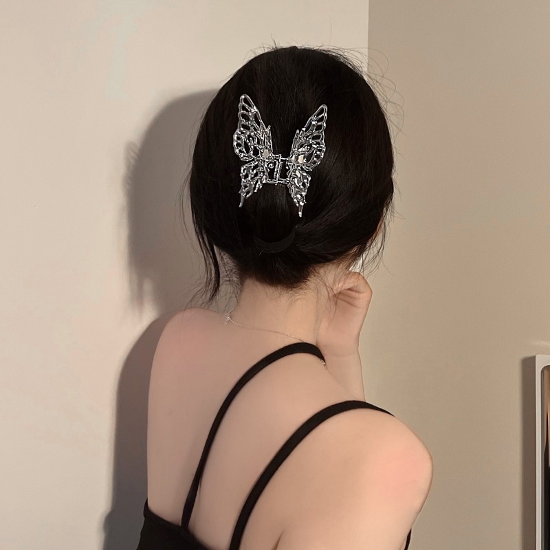 Kẹp Tóc Hình Bướm Bằng Kim Loại Phong Cách hip hop Đường Phố Cho Nữ