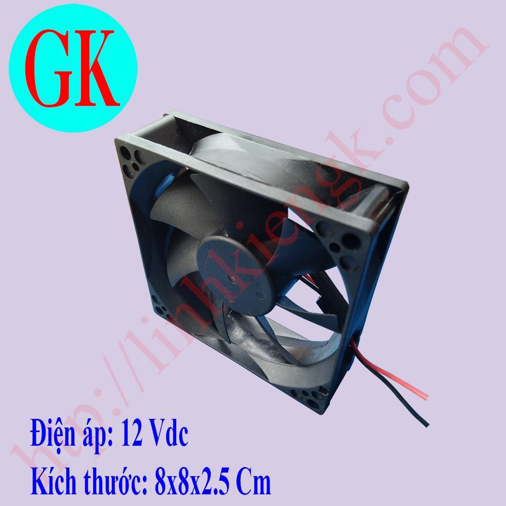 Quạt gió tản nhiệt 12V vuông 8cm