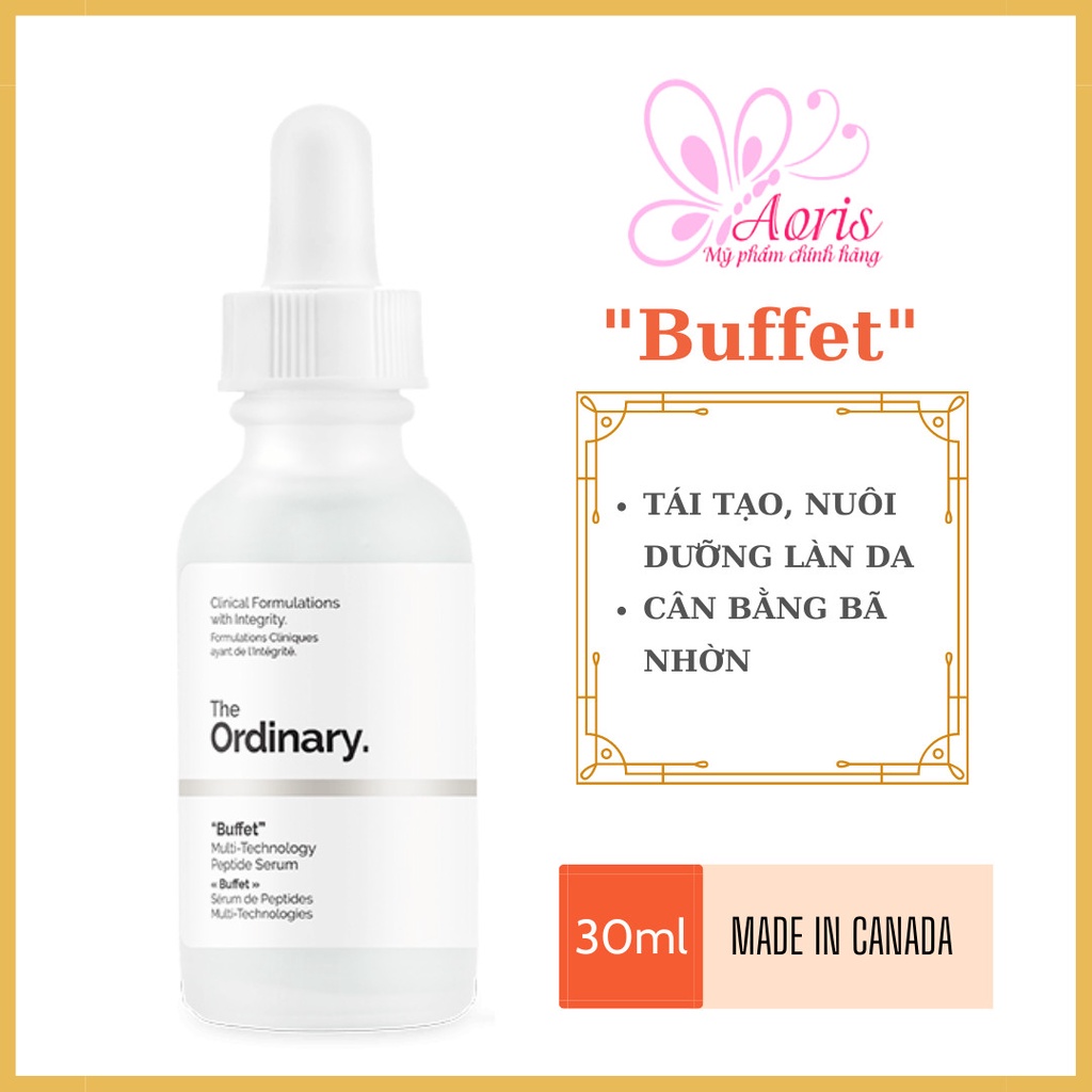 [CANADA- Full Bill]Tinh chất làm chậm quá trình lão hóa The Ordinary Buffet - Serum ngăn ngừa lão hóa da