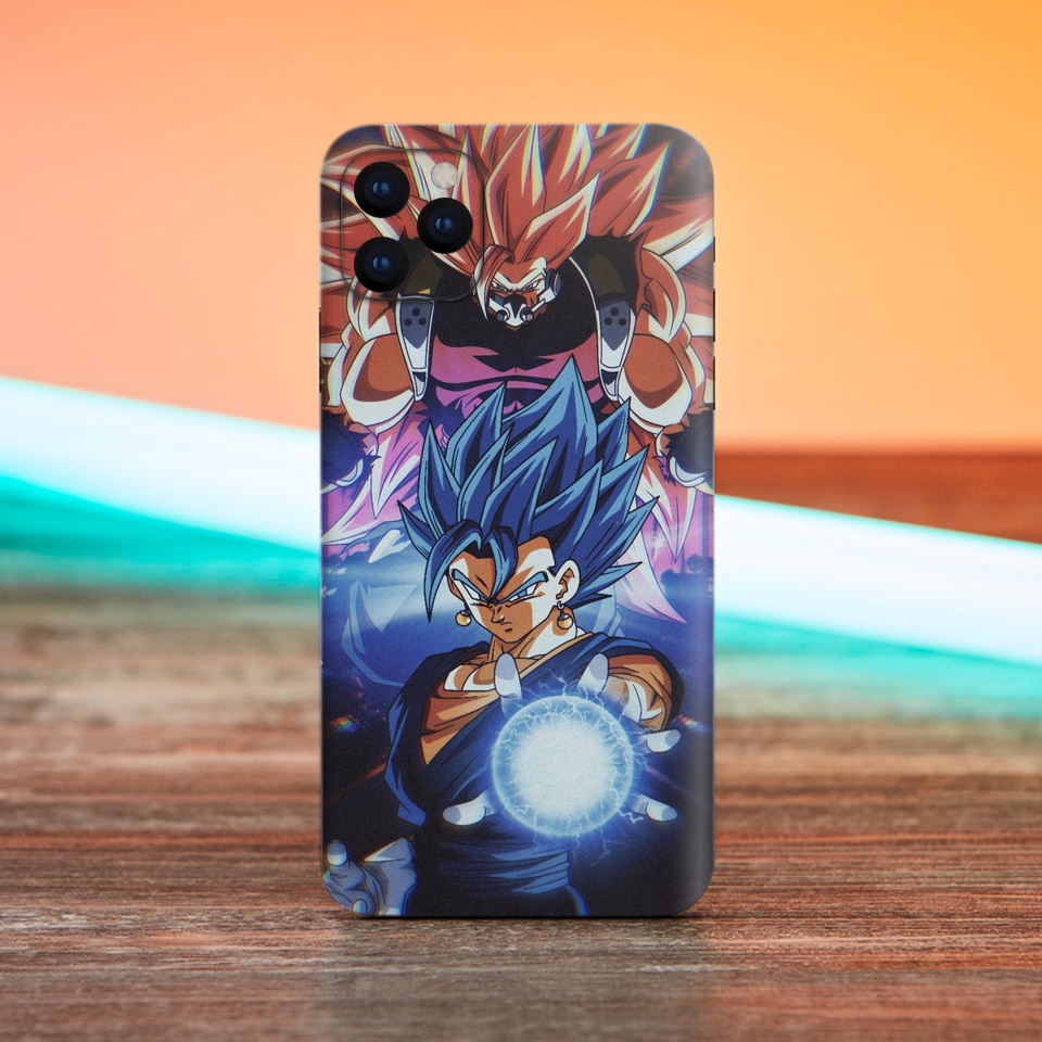 Miếng Dán Skin Điện Thoại ❤️ In Hình Goku Gogeta Blue Cho Iphone 6/ 7/ 8/ X/ XS/ 11/ 11 Pro Max Và Các Dòng Máy Android