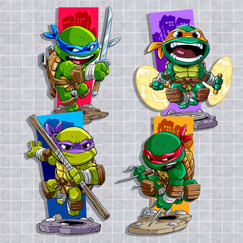 Miếng Dán Trang Trí Xe Hơi Hình ninja Rùa Độc Đáo