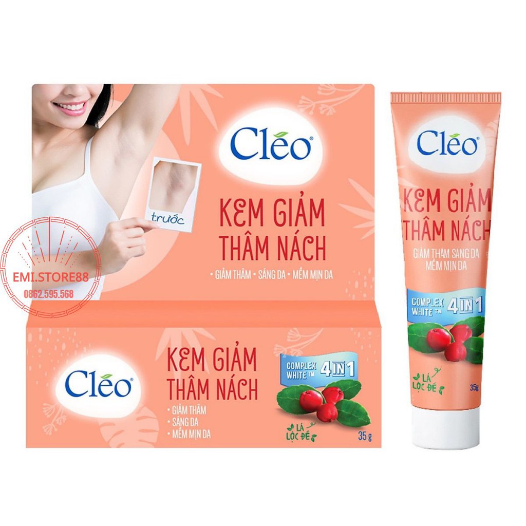 Kem Giảm Thâm Nách Cléo 35g thổi bay thâm nách - Da da sáng tự tin