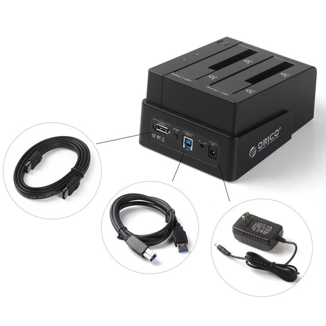 Dock cắm nóng ổ cứng ORICO 6628 US3-C HDD 2.5/3.5 USB 3.0 | BigBuy360 - bigbuy360.vn