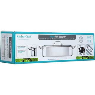 Nồi hấp cá cao cấp kitchenCraft 45cm - Hàng chính hãng nhập Đức