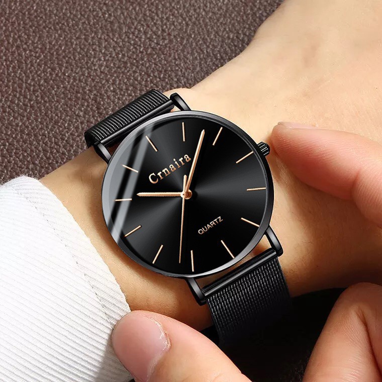 (HOT)] Đồng Hồ Nam CRNAIRA JAPAN CR379 Máy Siêu Mỏng Dây Thép Mành Cao Cấp Full Box | BigBuy360 - bigbuy360.vn