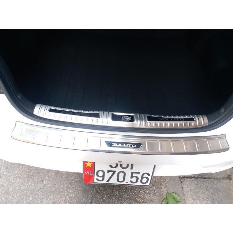 Bộ ốp chống trầy cốp Kia Soluto –  INOX(hàng cao cấp)