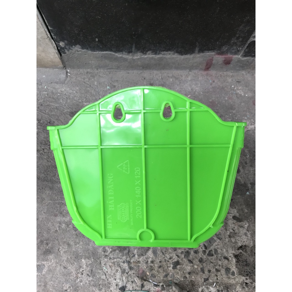 Chậu hoa nhựa ốp tường giả mây đan, treo ban công trồng hoa, trồng cây nhiều màu sắc, decor đẹp
