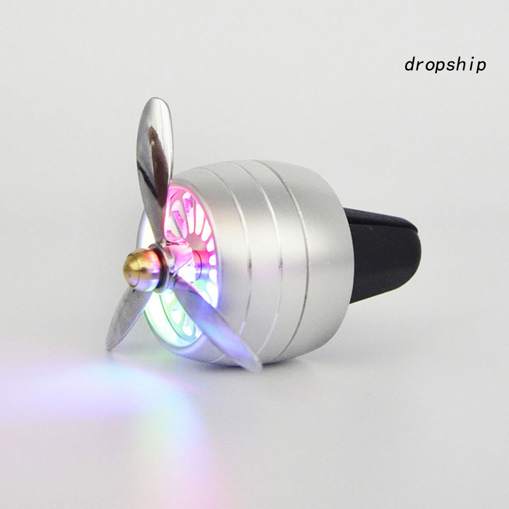Quạt khuếch tán tinh dầu có đèn LED và kẹp gắn điều hòa xe hơi bằng kim loại tùy chọn màu sắc