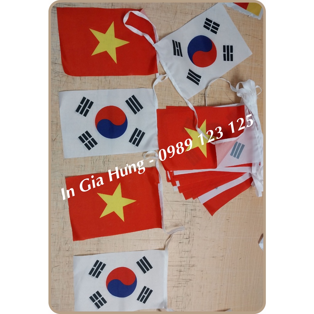 Cờ Dây Việt Nam - Hàn Quốc