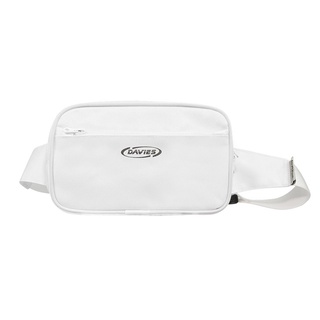 Túi đeo chéo canvas local brand Davies - White Original Bumbag (Reseller)