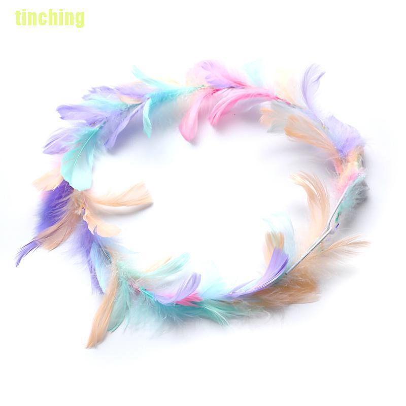 Băng Đô Lông Vũ Có Đèn Led Phát Sáng Độc Đáo