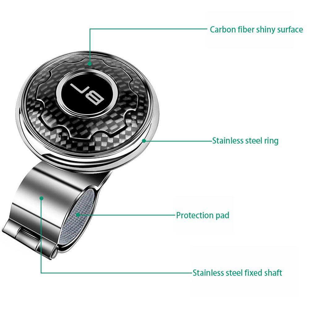 Tay Cầm Gắn Vô Lăng Xe Hơi Bằng Kim Loại Chất Lượng Cao Dễ Lắp Đặt Spinner