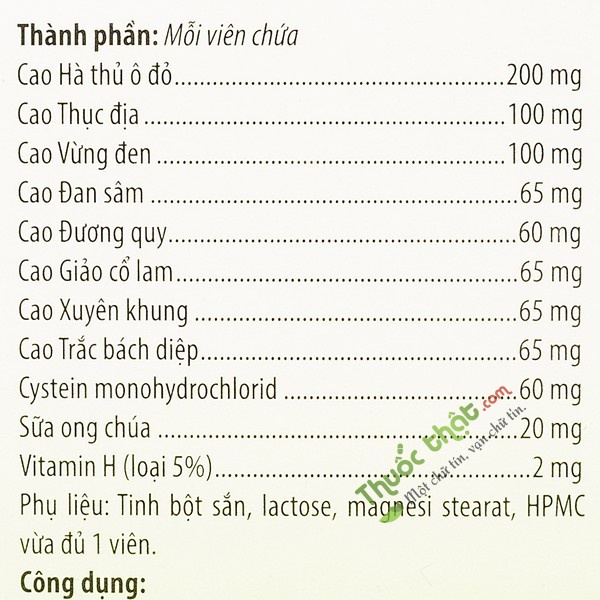 HERBA HAIR KINGPHAR - Viên uống kích thích mọc tóc