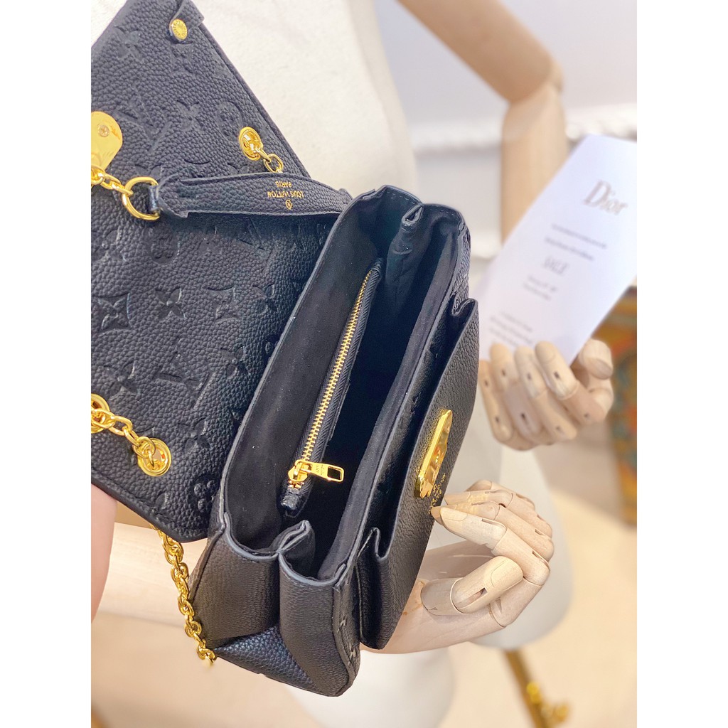 Túi Đeo Chéo LV Vavin Hoạ Tiết Sắc Nét Logo In Chìm Dây Đeo Chống Đau Vai 21CM