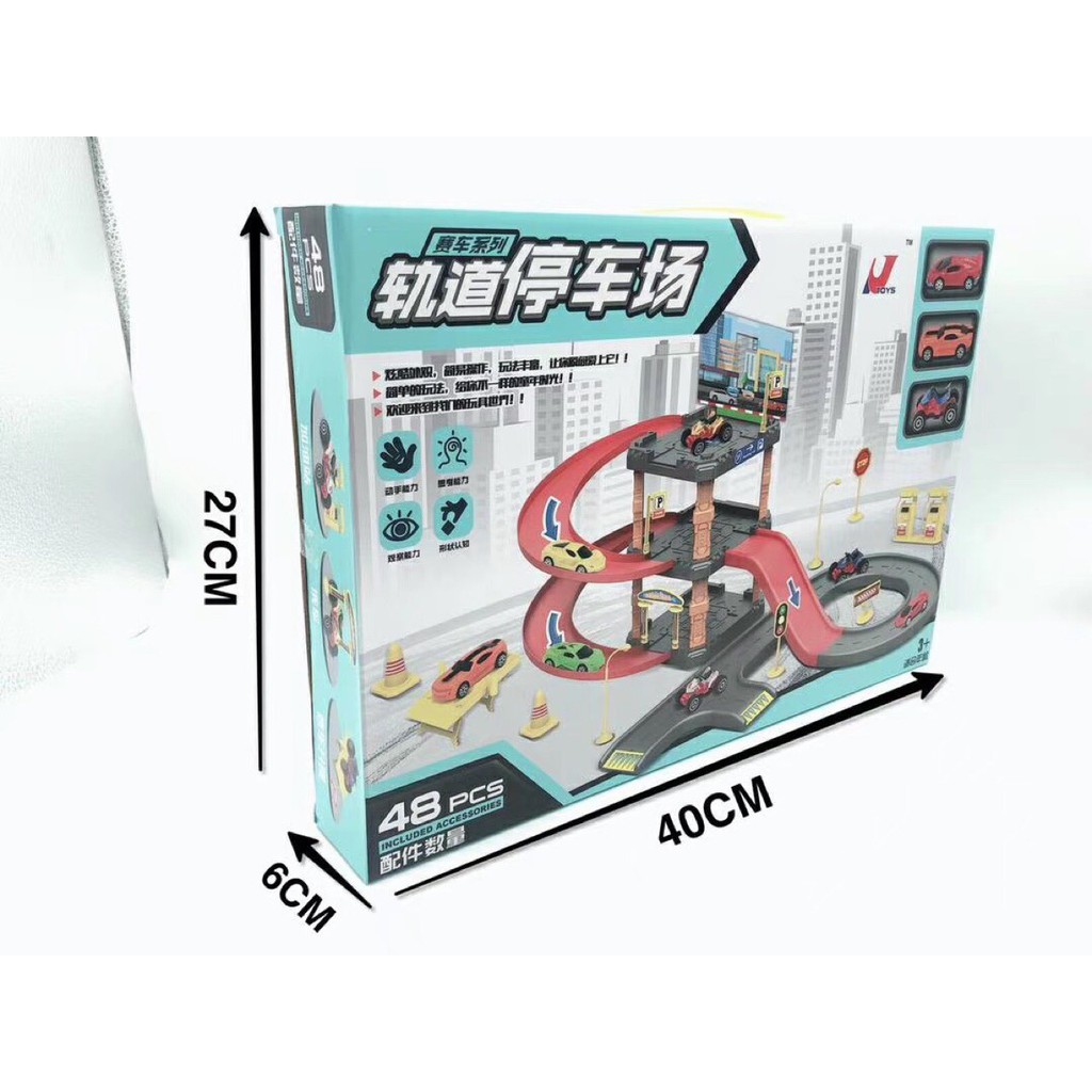 Bộ lắp ráp đường đua 48 chi tiết siêu bền chắc chắn quà tặng cho bé trẻ em