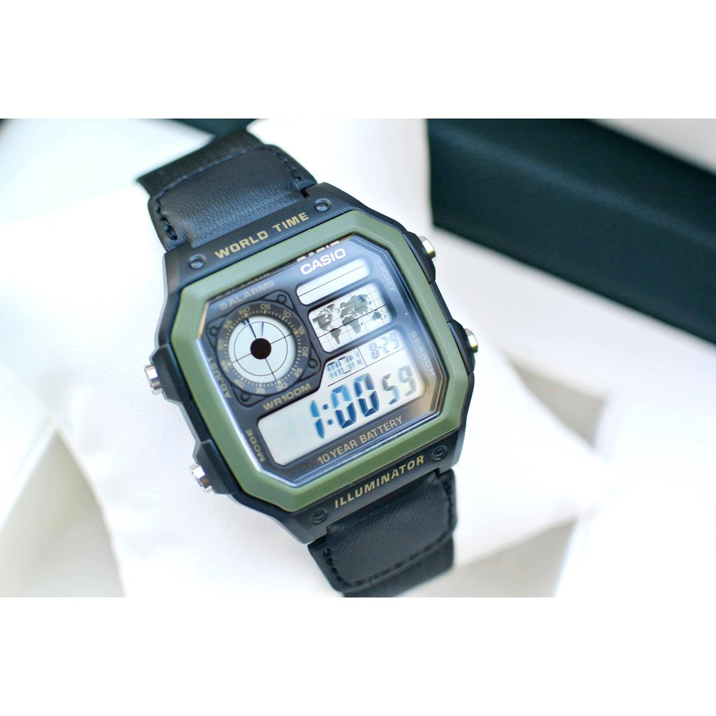 Đồng hồ nam Casio AE-1200WHB-1BVDF