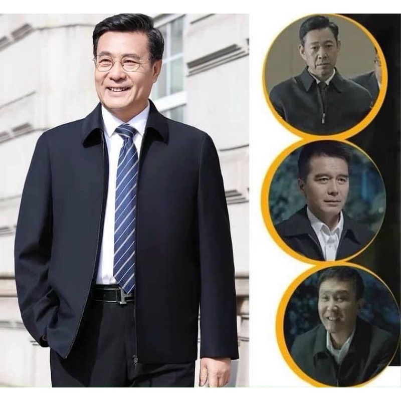 Áo khoác lót lông vàng cho bố