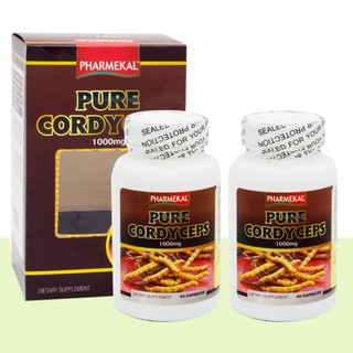 Combo Đông Trùng Hạ Thảo Pure Cordyceps Pharmekal 60 Viên - 2 Hộp