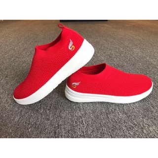 Giày thể thao nữ 💖FREESHIP💖 giày chạy bộ, đi bộ sneaker Sshoes-không dây, vải thun mềm nhẹ êm chân 501-9-RED