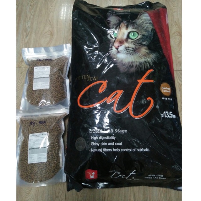 Hạt cho mèo cateye ( túizip 1kg ,2kg,3kg )