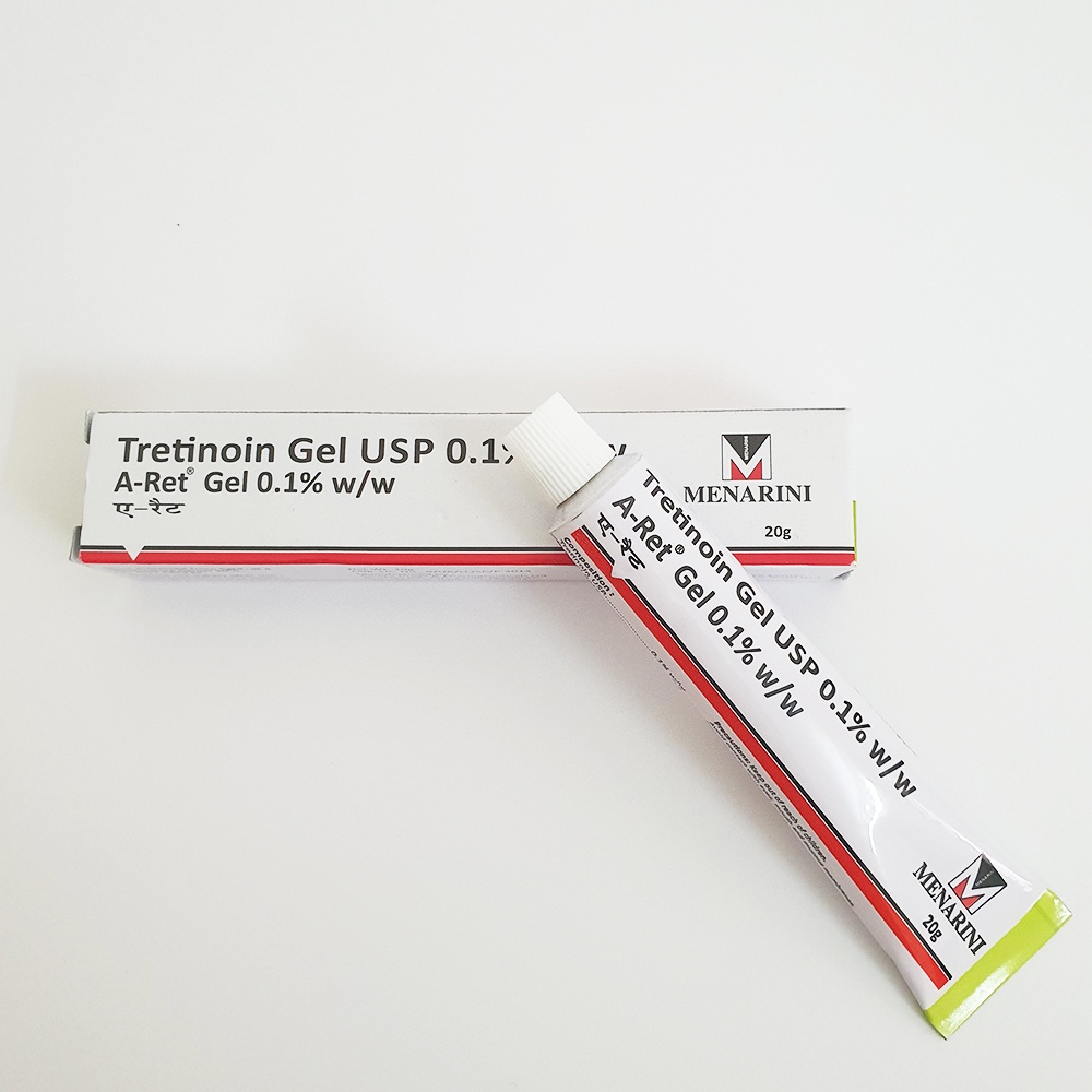 Tretinoin Aret Gel 0.025% 0.05% 0.1% 20g - gel Giảm Mụn, Mờ Thâm Nám (Tretinoin Ấn Độ chính hãng)