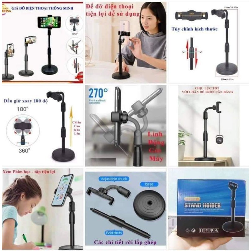 Giá đỡ điện thoại xoay 360 độ | BigBuy360 - bigbuy360.vn