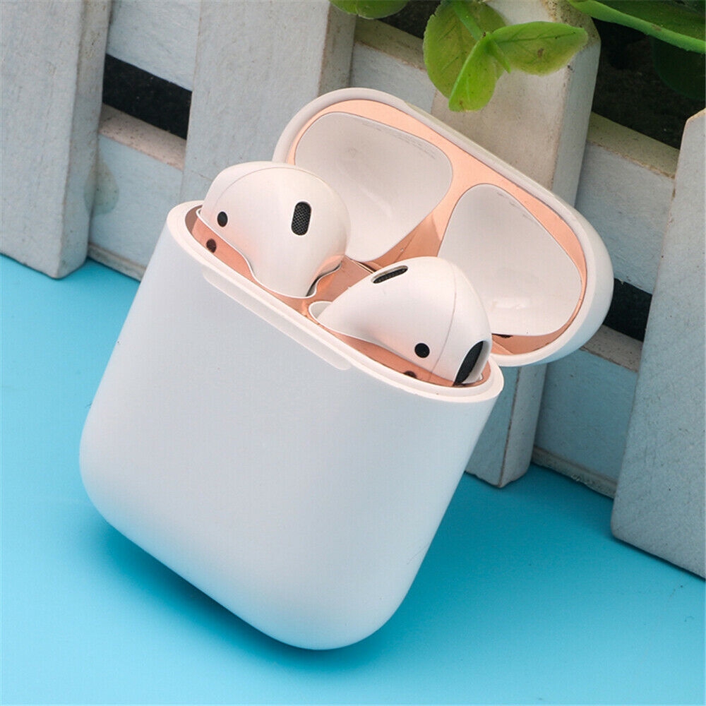 Miếng ốp kim loại bảo vệ cho hộp tai nghe Airpods