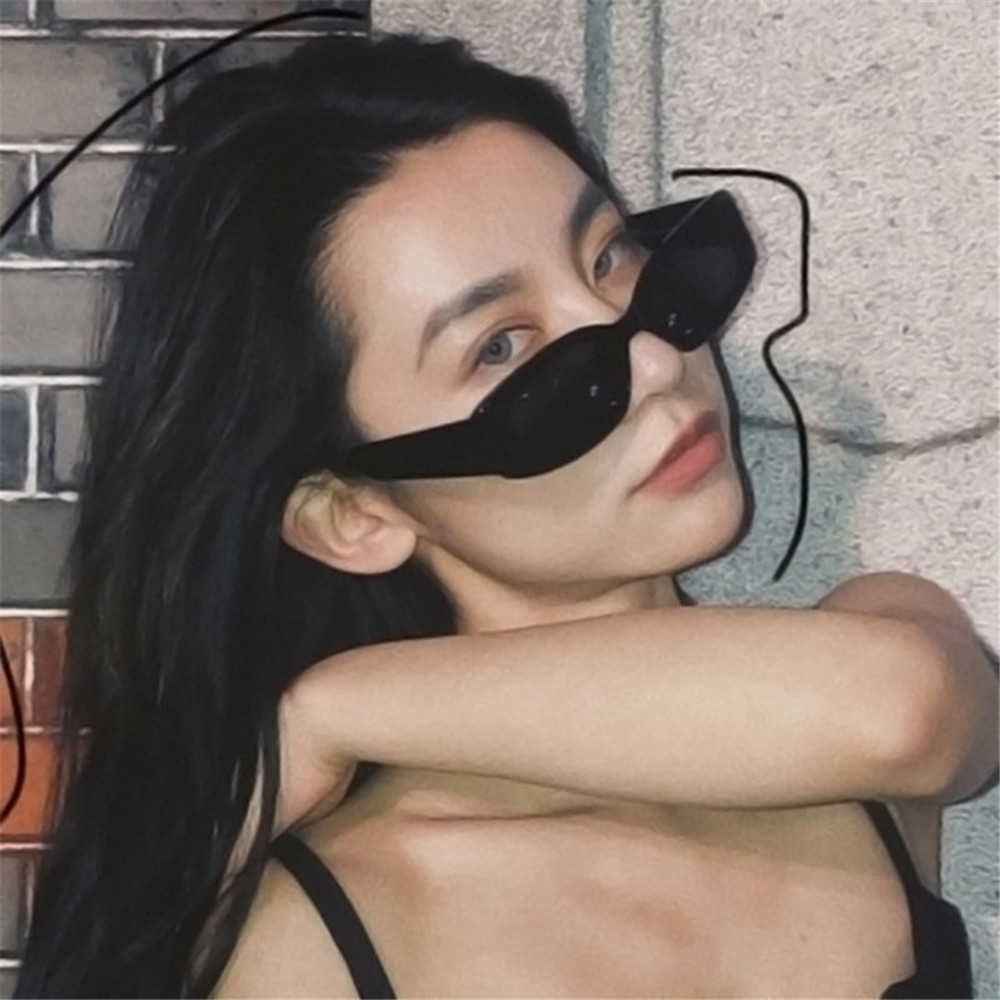 Kính Mát Gọng Vuông Nhỏ Chống Tia UV 400 Phong Cách Cổ Điển Thời Trang Cho Nữ