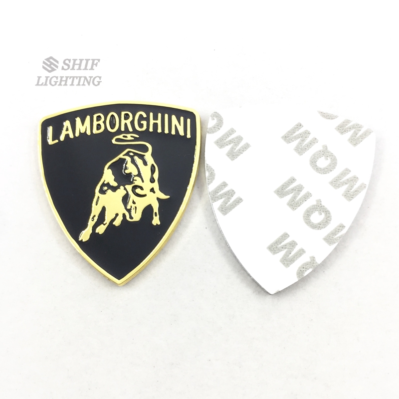 1 x Hình Dán Logo Con Bò Bằng Kim Loại Trang Trí Xe Hơi Lamborghini